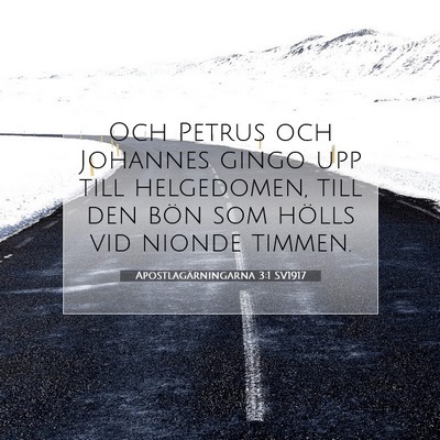Picture 07 - Apostlagärningarna 3:1 SV1917 - Och Petrus och Johannes gingo upp till - Bible Verse Picture