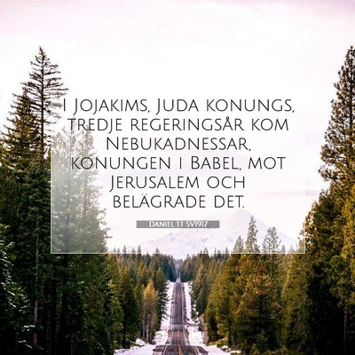 Picture 07 - Daniel 1:1 SV1917 - I Jojakims, Juda konungs, tredje regeringsår kom - Bible Verse Picture