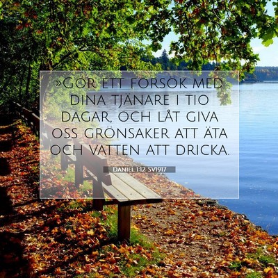 Picture 07 - Daniel 1:12 SV1917 - »Gör ett försök med dina tjänare i tio - Bible Verse Picture