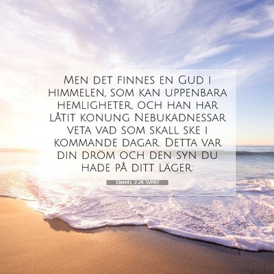 Picture 07 - Daniel 2:28 SV1917 - Men det finnes en Gud i himmelen, som kan - Bible Verse Picture