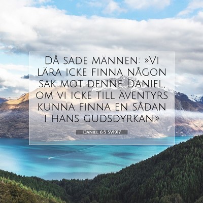 Picture 07 - Daniel 6:5 SV1917 - Då sade männen: »Vi lära icke finna någon - Bible Verse Picture
