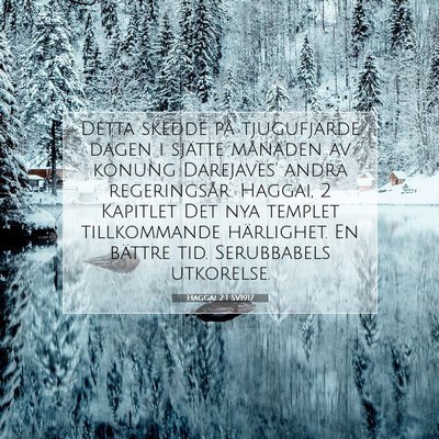 Picture 07 - Haggai 2:1 SV1917 - Detta skedde på tjugufjärde dagen i sjätte - Bible Verse Picture
