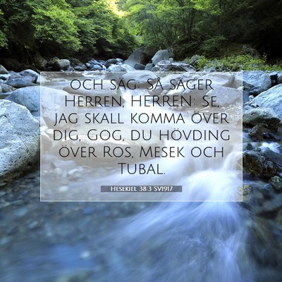 Picture 07 - Hesekiel 38:3 SV1917 - och säg: Så säger Herren, HERREN: Se, jag - Bible Verse Picture