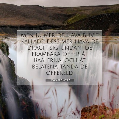 Picture 07 - Hosea 11:2 SV1917 - Men ju mer de hava blivit kallade, dess mer hava - Bible Verse Picture