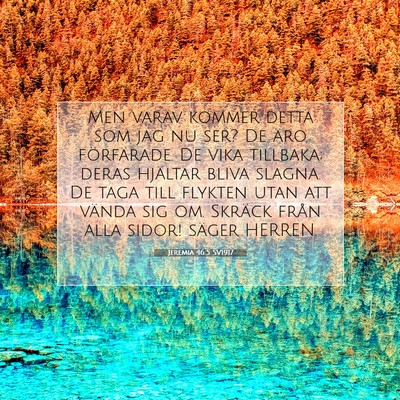 Picture 07 - Jeremia 46:5 SV1917 - Men varav kommer detta som jag nu ser? De äro - Bible Verse Picture