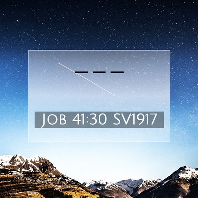 Picture 07 - Job 41:30 SV1917 -  - Bible Verse Picture