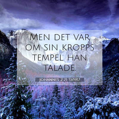 Picture 07 - Johannes 2:21 SV1917 - Men det var om sin kropps tempel han - Bible Verse Picture