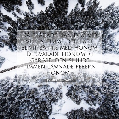 Picture 07 - Johannes 4:52 SV1917 - Då frågade han dem vid vilken timme det hade - Bible Verse Picture