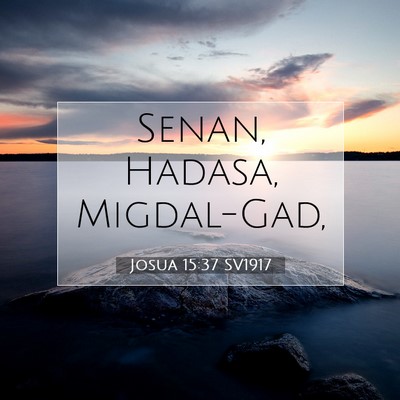 Picture 07 - Josua 15:37 SV1917 - Senan, Hadasa, - Bible Verse Picture