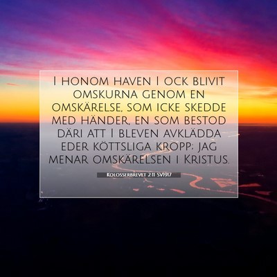 Picture 07 - Kolosserbrevet 2:11 SV1917 - I honom haven I ock blivit omskurna genom en - Bible Verse Picture