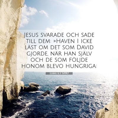 Picture 07 - Lukas 6:3 SV1917 - Jesus svarade och sade till dem: »Haven I icke - Bible Verse Picture