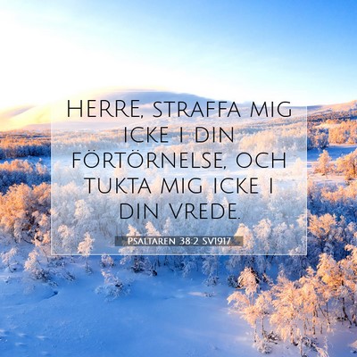 Picture 07 - Psaltaren 38:2 SV1917 - HERRE, straffa mig icke i din förtörnelse, och - Bible Verse Picture