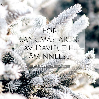 Picture 07 - Psaltaren 70:1 SV1917 - För sångmästaren; av David, till - Bible Verse Picture