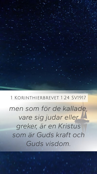 1 Korinthierbrevet 1:24 SV1917 Bible Verse Image