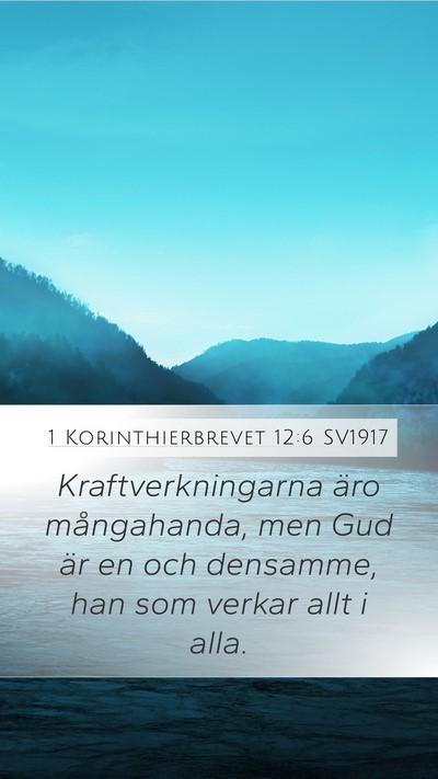 1 Korinthierbrevet 12:6 SV1917 Bible Verse Image