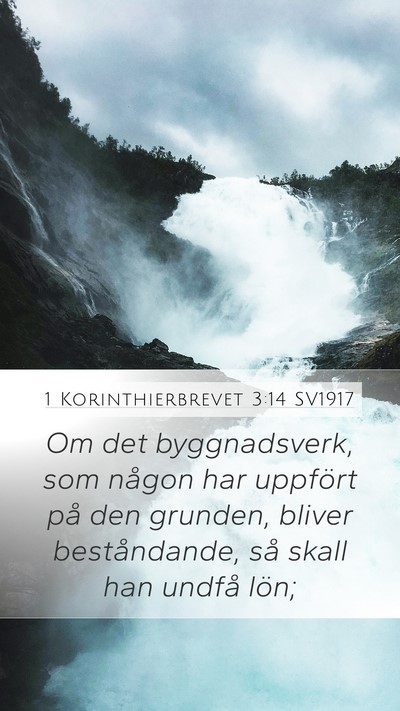 1 Korinthierbrevet 3:14 SV1917 Bible Verse Image
