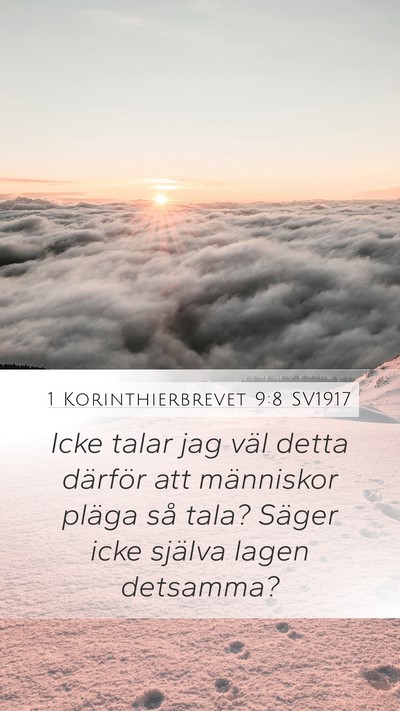 1 Korinthierbrevet 9:8 SV1917 Bible Verse Image