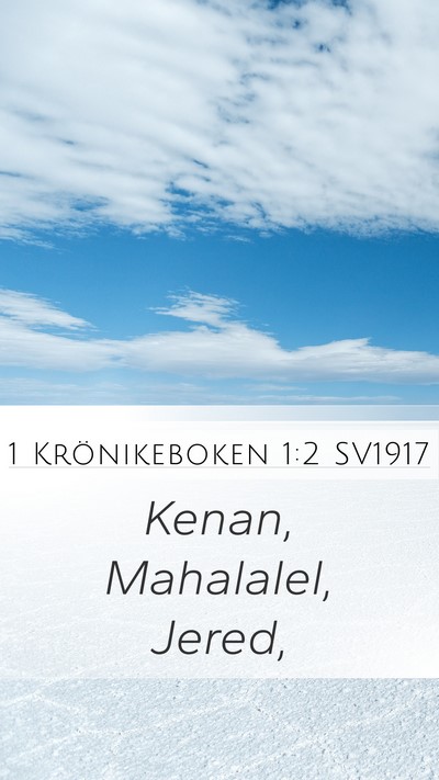 1 Krönikeboken 1:2 SV1917 Bible Verse Image