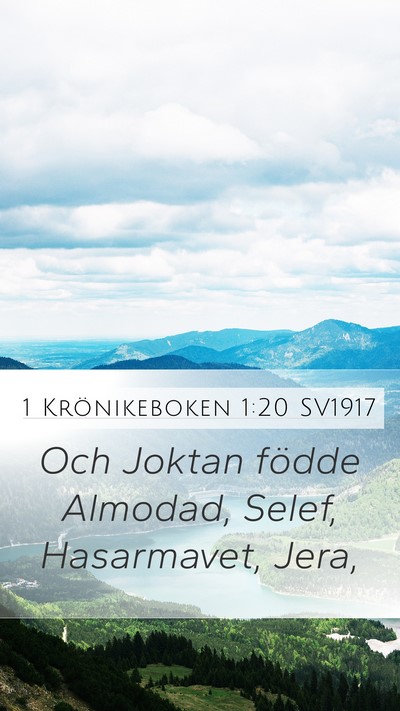 1 Krönikeboken 1:20 SV1917 Bible Verse Image