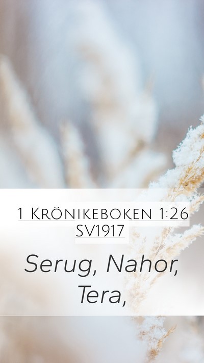 1 Krönikeboken 1:26 SV1917 Bible Verse Image