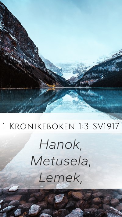 1 Krönikeboken 1:3 SV1917 Bible Verse Image