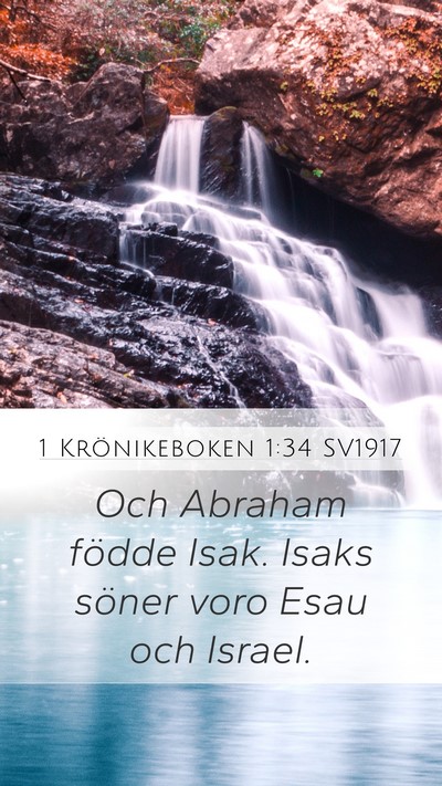 1 Krönikeboken 1:34 SV1917 Bible Verse Image