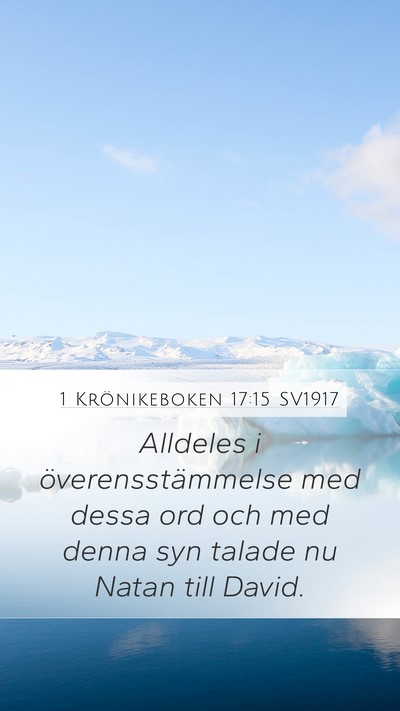 1 Krönikeboken 17:15 SV1917 Bible Verse Image