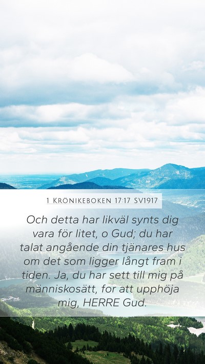 1 Krönikeboken 17:17 SV1917 Bible Verse Image