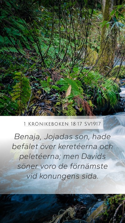 1 Krönikeboken 18:17 SV1917 Bible Verse Image
