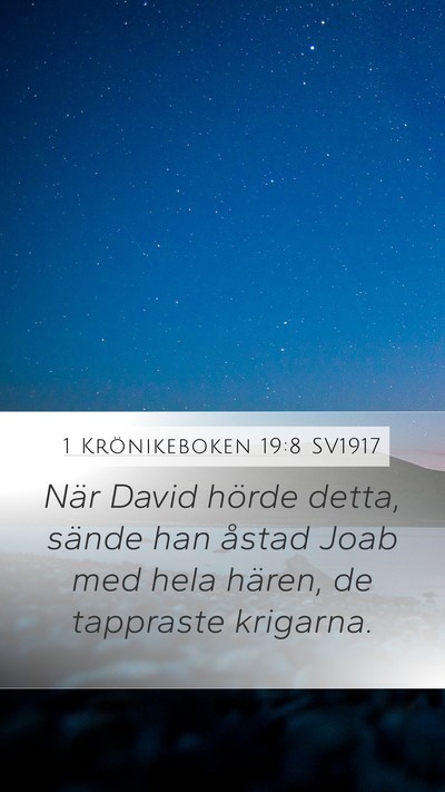 1 Krönikeboken 19:8 SV1917 Bible Verse Image