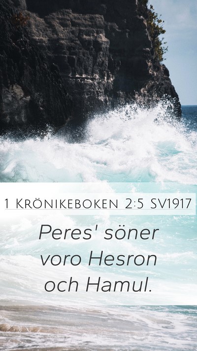 1 Krönikeboken 2:5 SV1917 Bible Verse Image