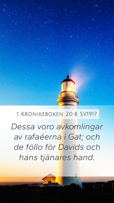1 Krönikeboken 20:8 SV1917 Bible Verse Image