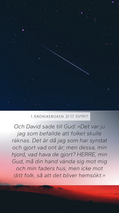 1 Krönikeboken 21:17 SV1917 Bible Verse Image