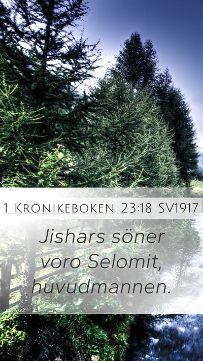 1 Krönikeboken 23:18 SV1917 Bible Verse Image