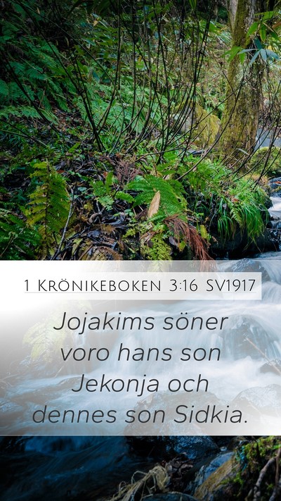 1 Krönikeboken 3:16 SV1917 Bible Verse Image