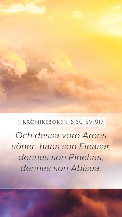 1 Krönikeboken 6:50 SV1917 Bible Verse Image
