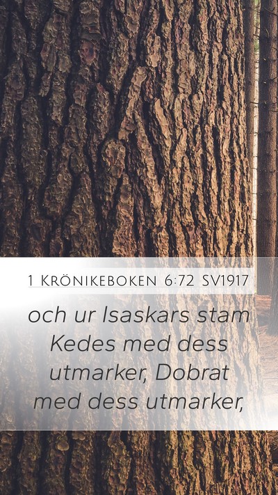 1 Krönikeboken 6:72 SV1917 Bible Verse Image