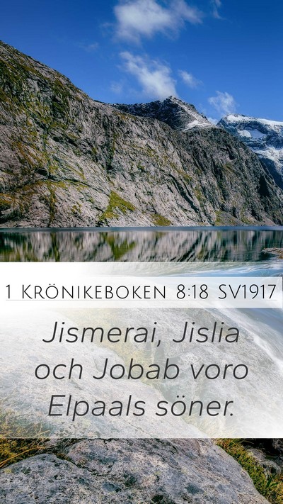 1 Krönikeboken 8:18 SV1917 Bible Verse Image