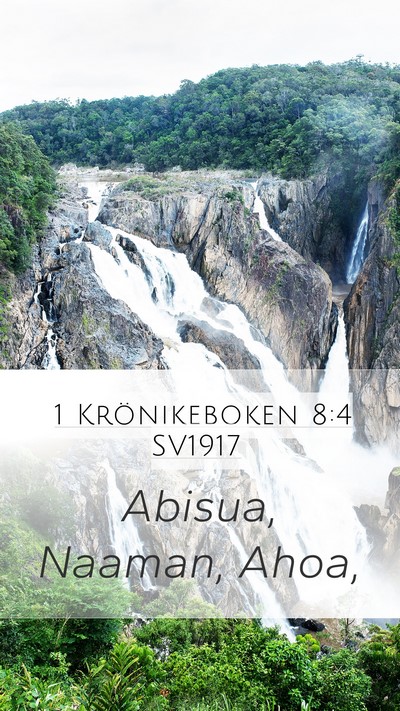 1 Krönikeboken 8:4 SV1917 Bible Verse Image