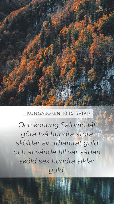 1 Kungaboken 10:16 SV1917 Bible Verse Image