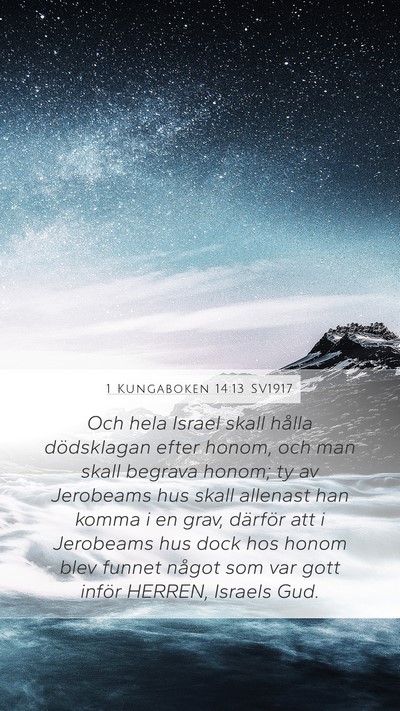 1 Kungaboken 14:13 SV1917 Bible Verse Image
