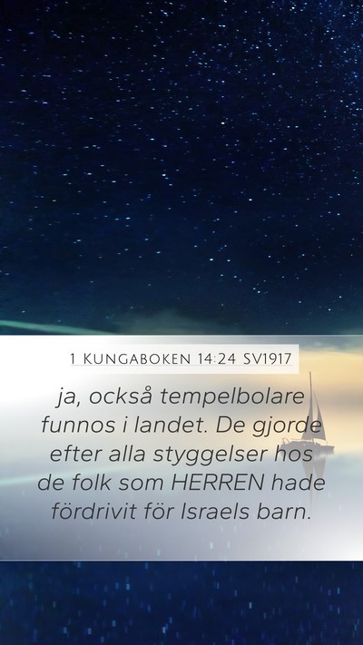 1 Kungaboken 14:24 SV1917 Bible Verse Image