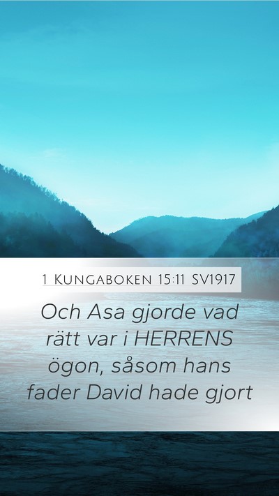 1 Kungaboken 15:11 SV1917 Bible Verse Image