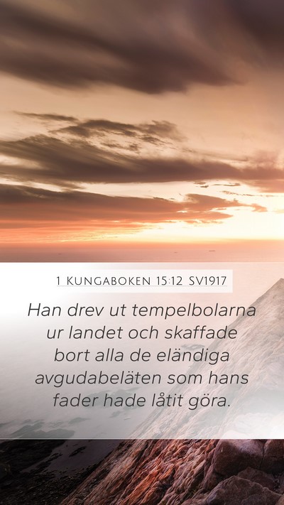 1 Kungaboken 15:12 SV1917 Bible Verse Image