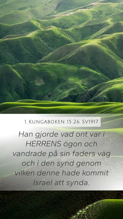 1 Kungaboken 15:26 SV1917 Bible Verse Image