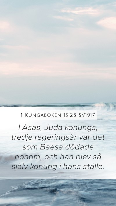1 Kungaboken 15:28 SV1917 Bible Verse Image