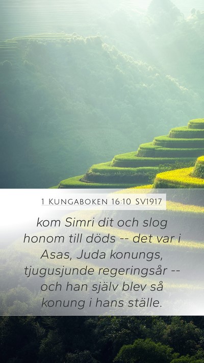 1 Kungaboken 16:10 SV1917 Bible Verse Image