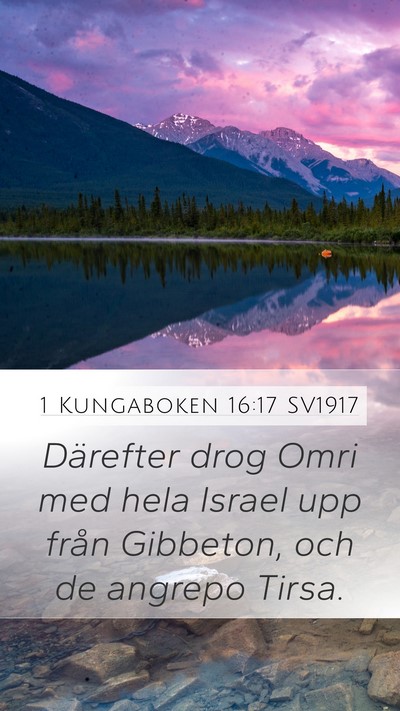 1 Kungaboken 16:17 SV1917 Bible Verse Image