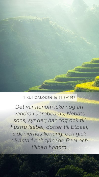1 Kungaboken 16:31 SV1917 Bible Verse Image