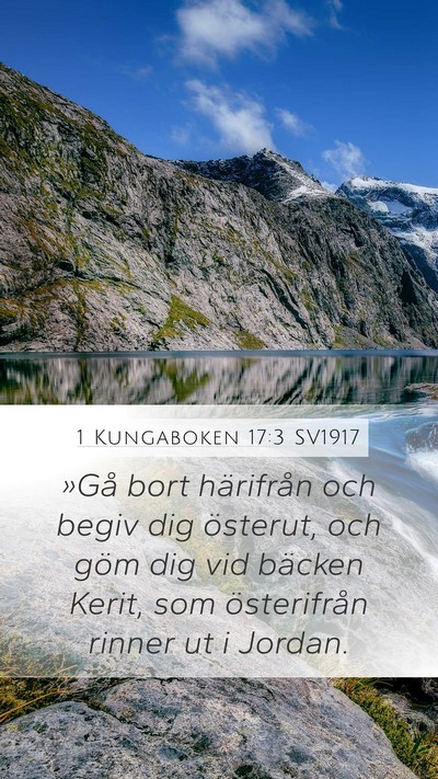 1 Kungaboken 17:3 SV1917 Bible Verse Image